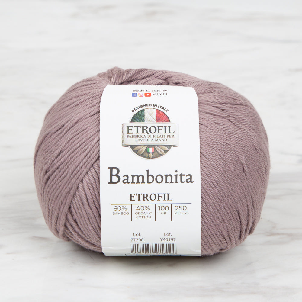 Etrofil Bambonita Lila El Örgü İpi - 77200